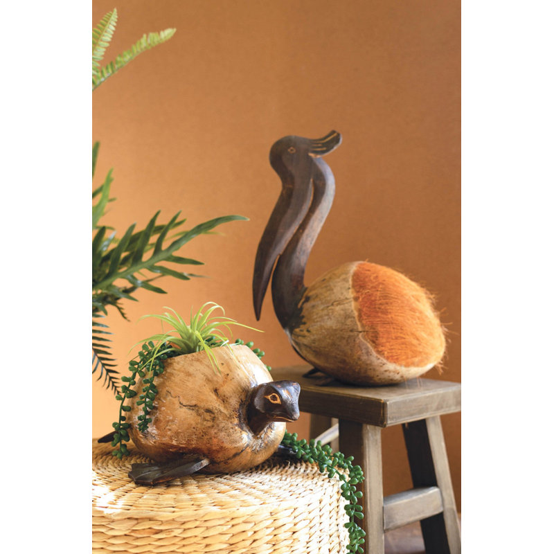 Ensemble de 2 pots à fleurs en forme de tortue Kalalou