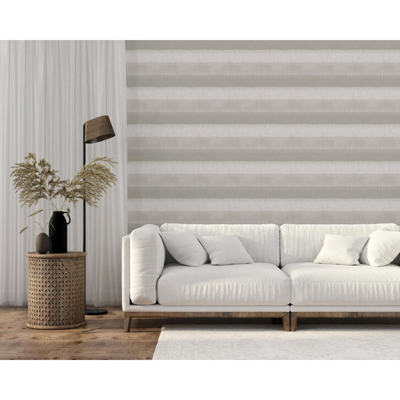 Cabana Stripe - Wallpaper, Tans, Self-adhesive