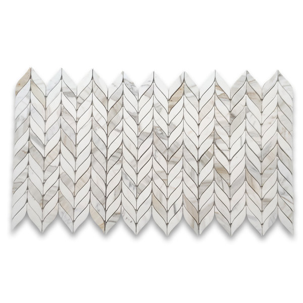 Calacatta 12" x 9" Marble Mosaic Tile