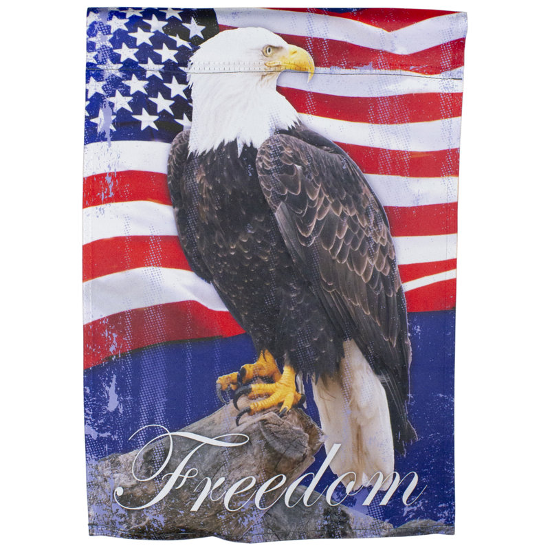 Drapeau de jardin patriotique Freedom, H 18 po x l 12,5 po