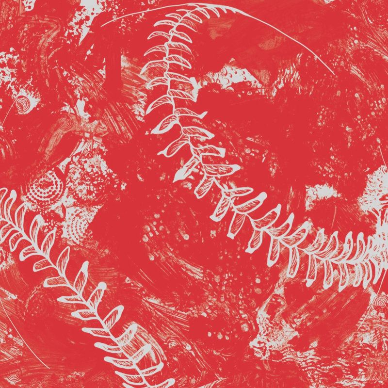 Baseball, Red, Wood