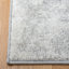 Tapis gris / noir en polypropylène tissé à la machine à motif abstrait Leonaldo-114978027