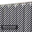 Rideau de douche sans couture à rayures diagonales noires et blanches avec 12 crochets-117896156