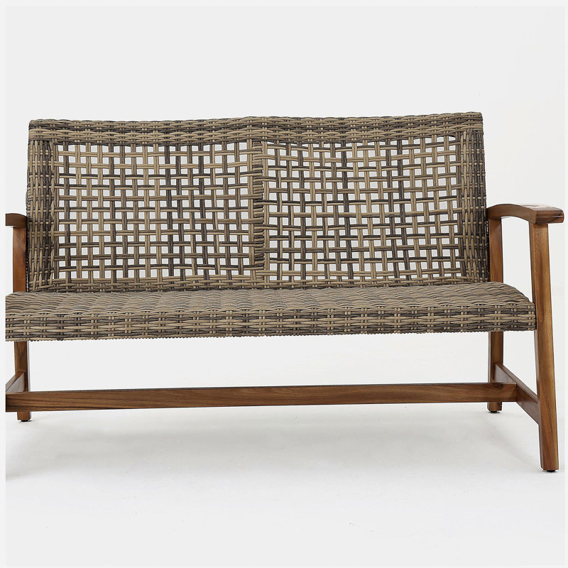 Causeuse Hampton Wood + Wicker