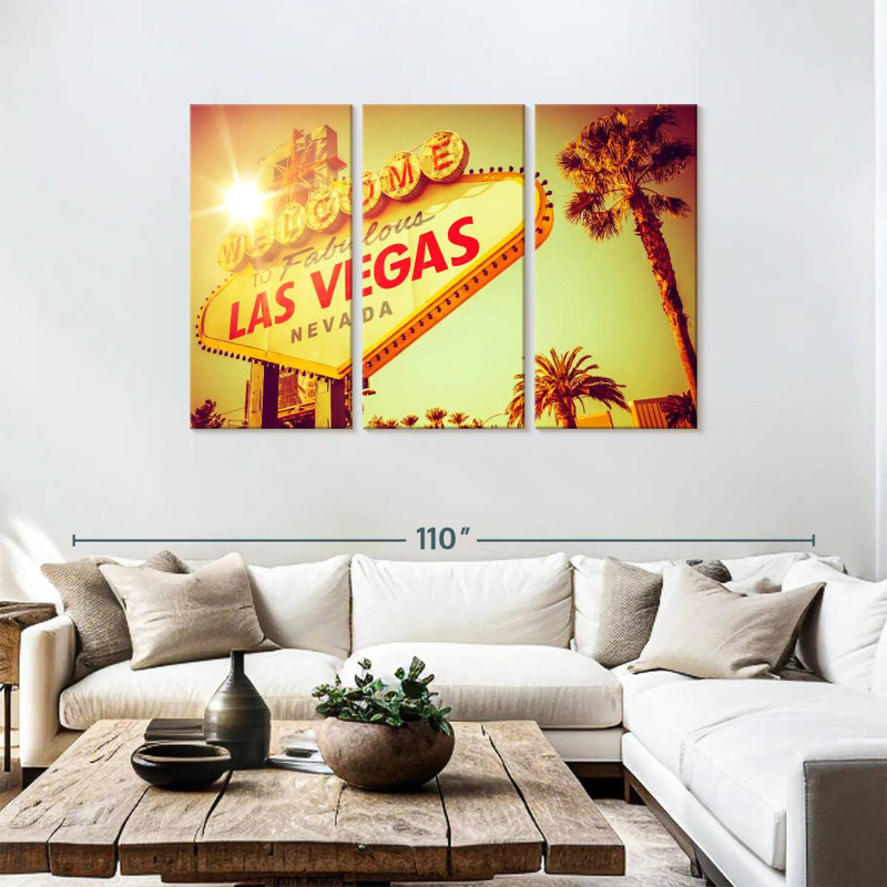 Rorry Las Vegas Famous Sign, 48" H x 74" W