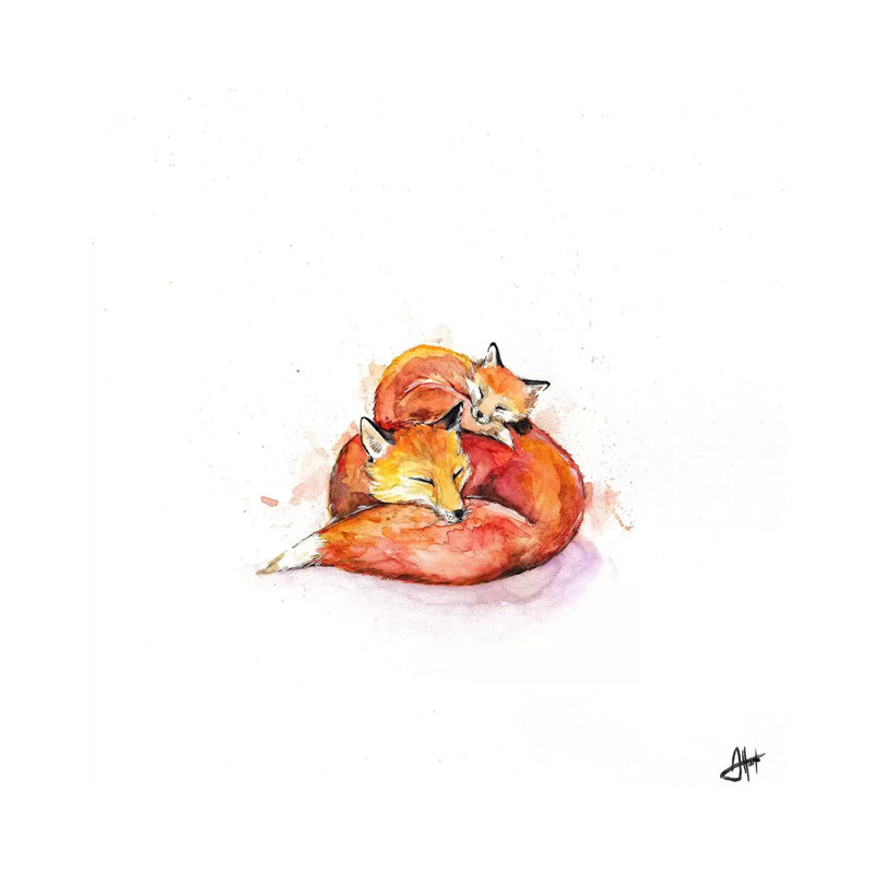 Foucault's Foxes by Marc Allante - Wrapped Canvas Painting, 93.98 cm H x 93.98 cm W x 3.175 cm D