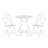 Craciuna 2 - Person Metal Patio Dining Set with Round Table-108818109