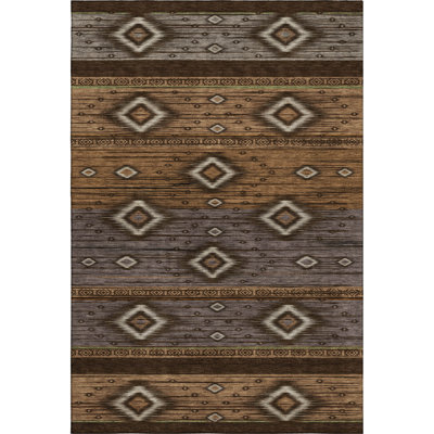 Premium Machine Washable Mayfield AMF1943 Tribal Rug