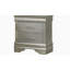 Modern Style 2-Drawer Nightstand made with Wood in Silver