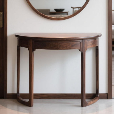 Console brune de style chinois simple