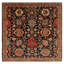 Hand-Knotted High-Quality Blue Square Area Rug