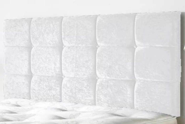 Upholstered Headboard, Single (3'), White