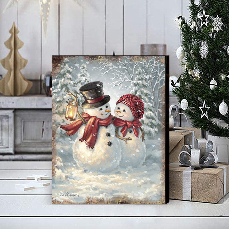 Ensemble de neige en bois love Muhan, H 24 po x l 36 po x P 1 po