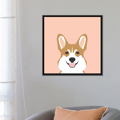 Corgi, impression sur toile tendue