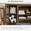 Armoire de bar à hauteur d'ordinateur de 76 po avec huche Dennison-643518380