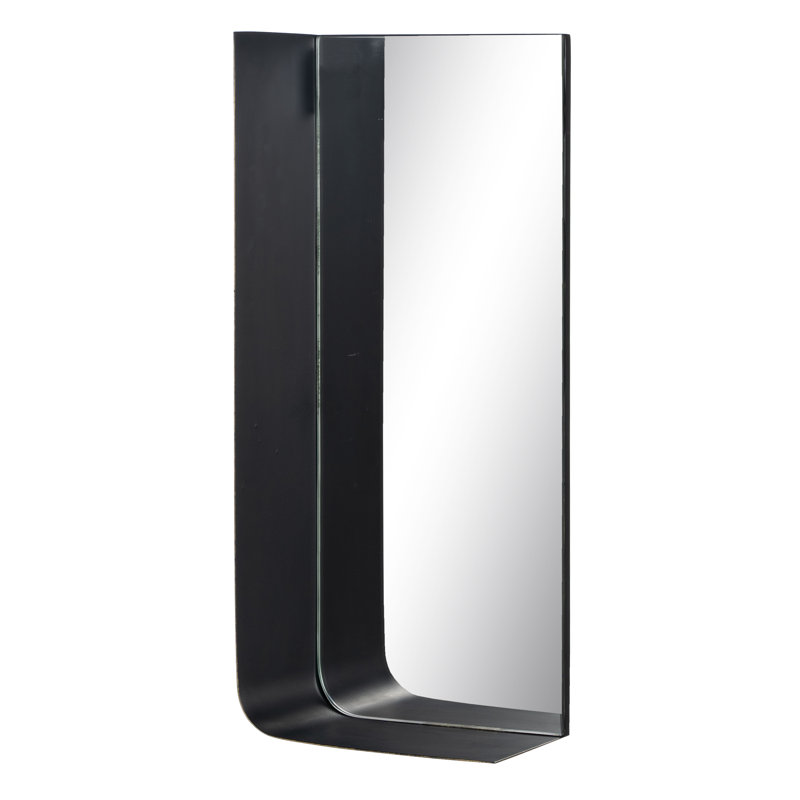 Rectangle Mirror with Shelves, 50  cm H x 20 cm W