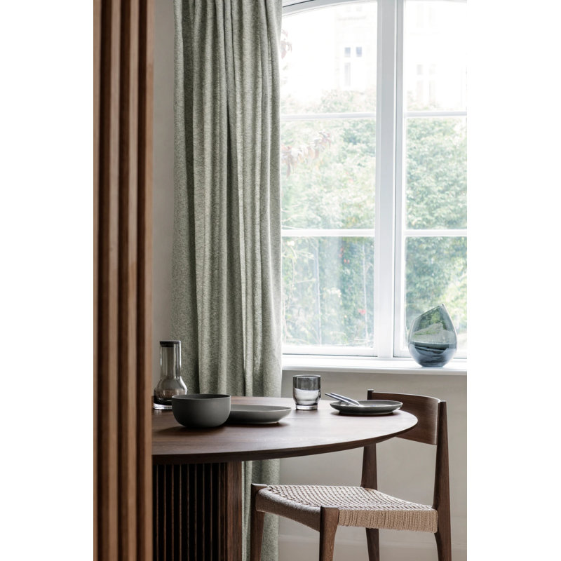 DROP Glass Table Vase, 6.57" H x 4.92" W x 4.92" D, Smoke