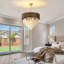 Lustre à niveaux lumineux avec accents de cristal-631243891