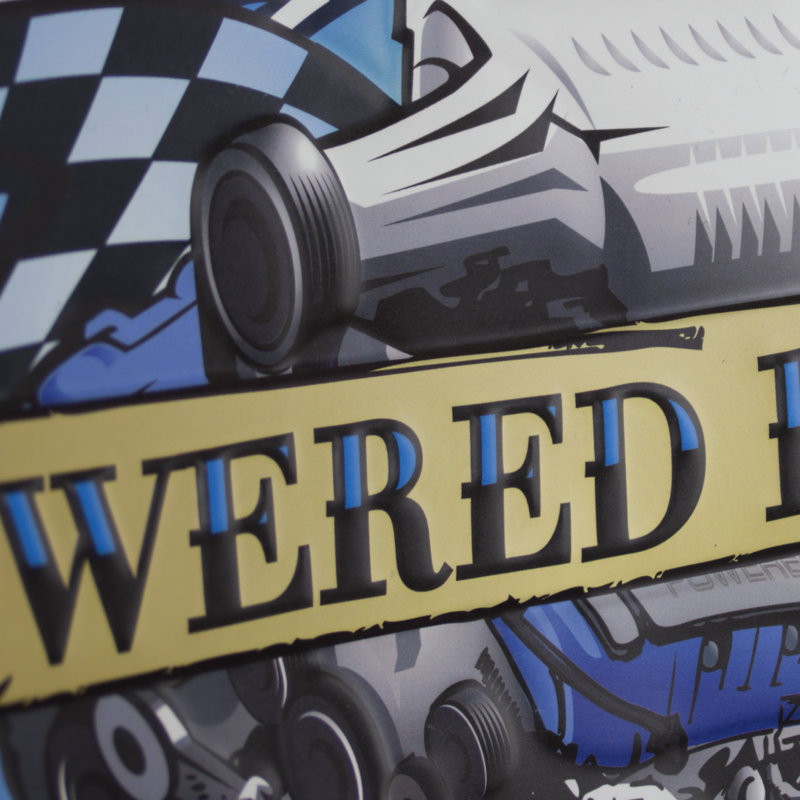 Powered by Ford Blue and Black Metal Wall Decor