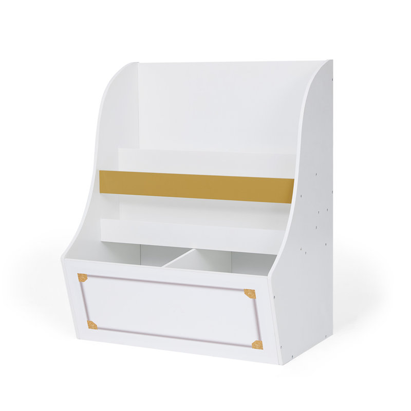 Danielian Kids 2-Tier Book Display and Toy Storage Cubbies
