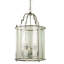 Luminaire suspendu lanterne en chrome 8 lumières avec abat-jour en verre-46818545-29557822