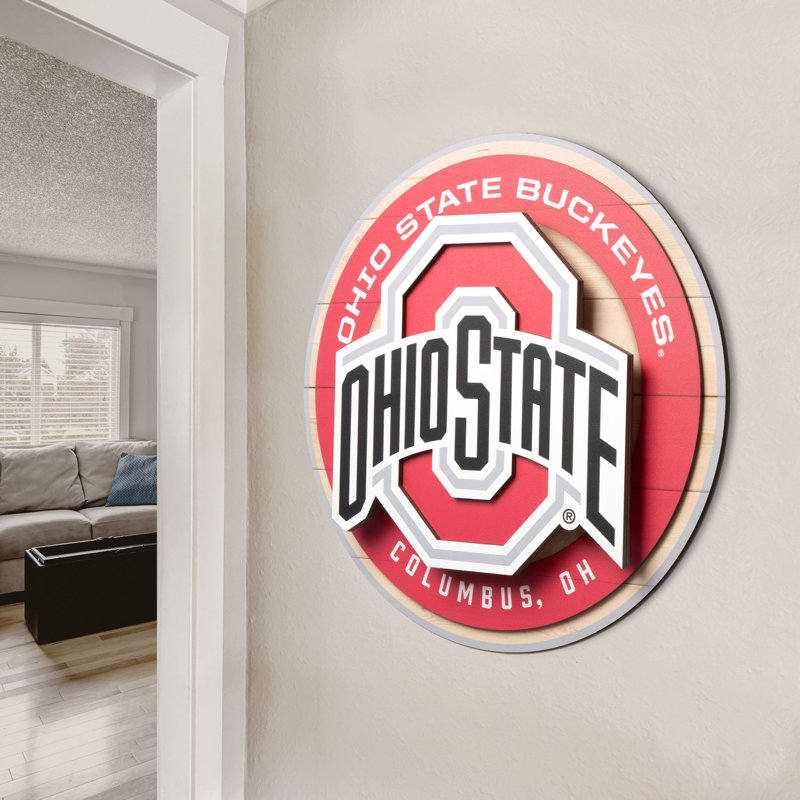NCAA Ohio State Buckeyes 3DX Circle Wall Art