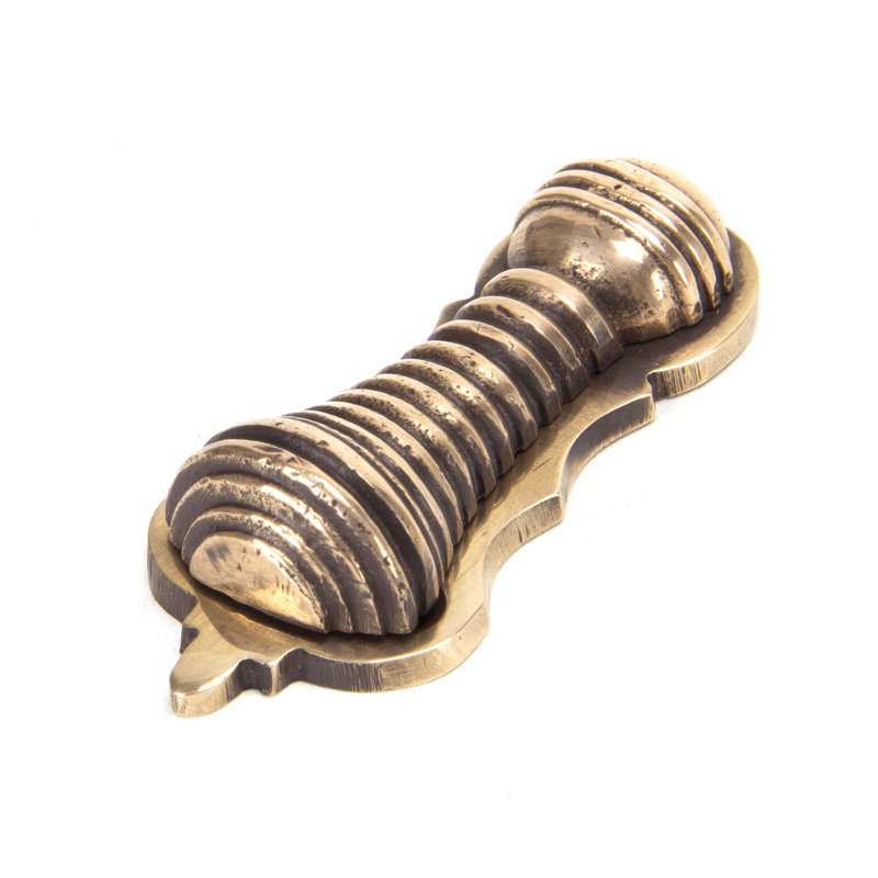 Beehive Escutcheon Door Accessory, Polished Bronze