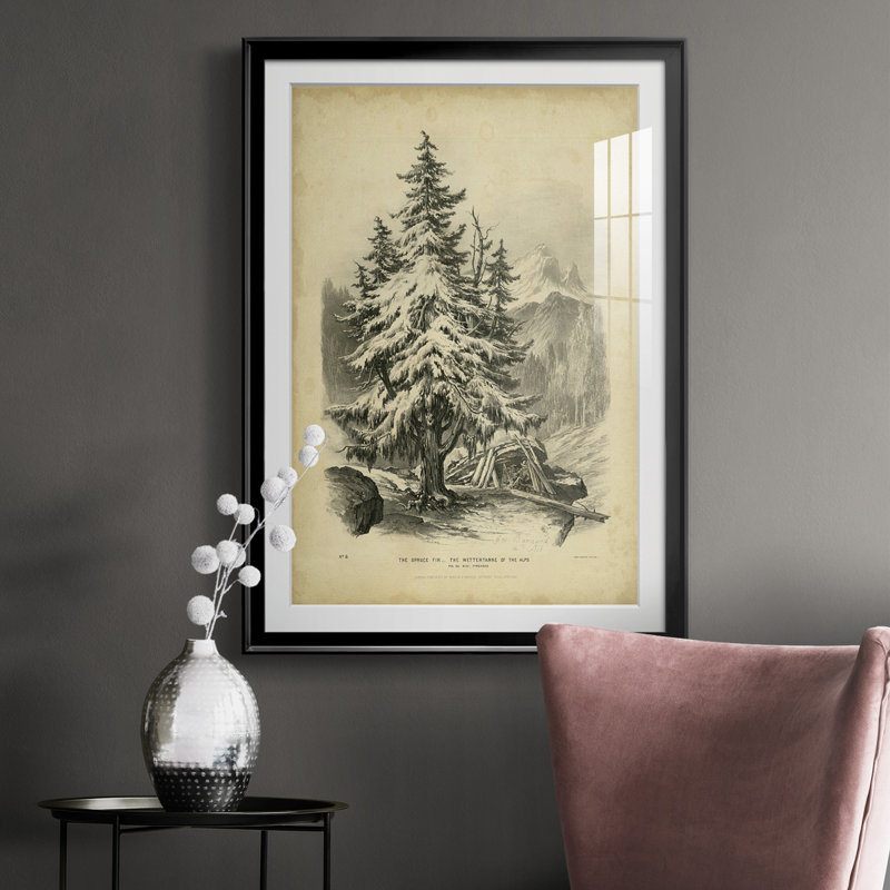 «The Spruce», reproduction encadrée de qualité supérieure - prête à être accrochée, H 42,5 po x l 30,5 po x P 1 po