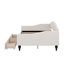 Full Size Upholstered Tufted Daybed With 2 Drawers