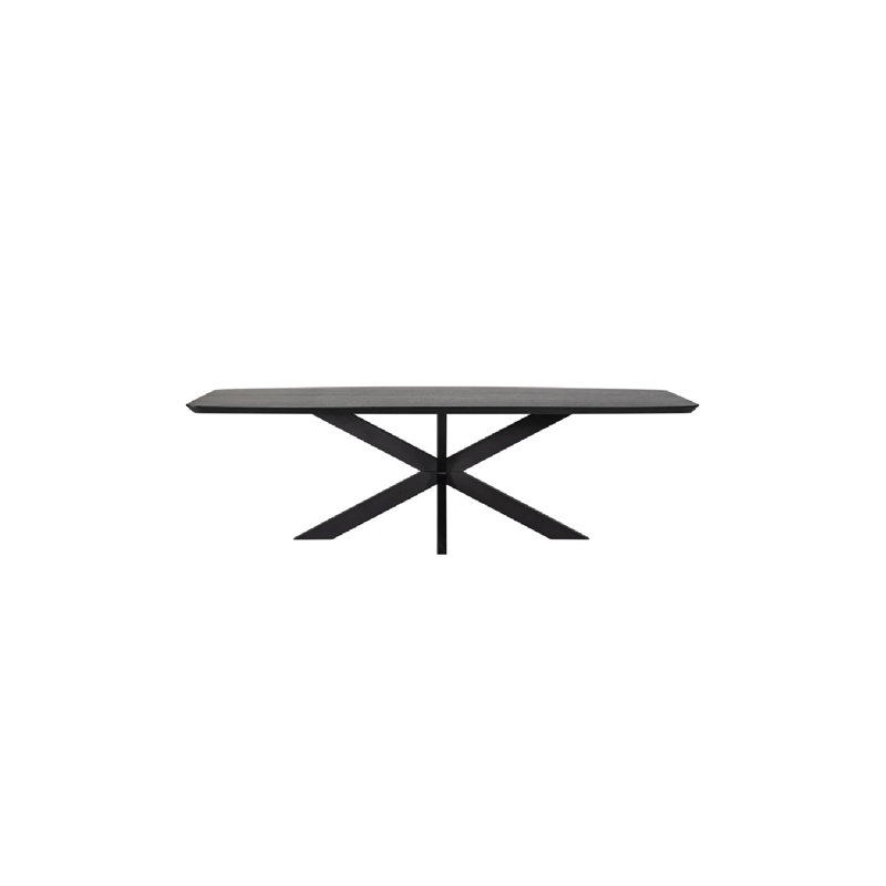 Table de salle à manger Bonvoy L, H 30 po x L 93 po x l 39 po, Noir