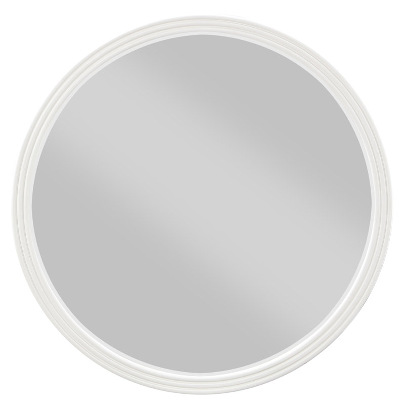 Carena Gray Round Mirror, Mirror