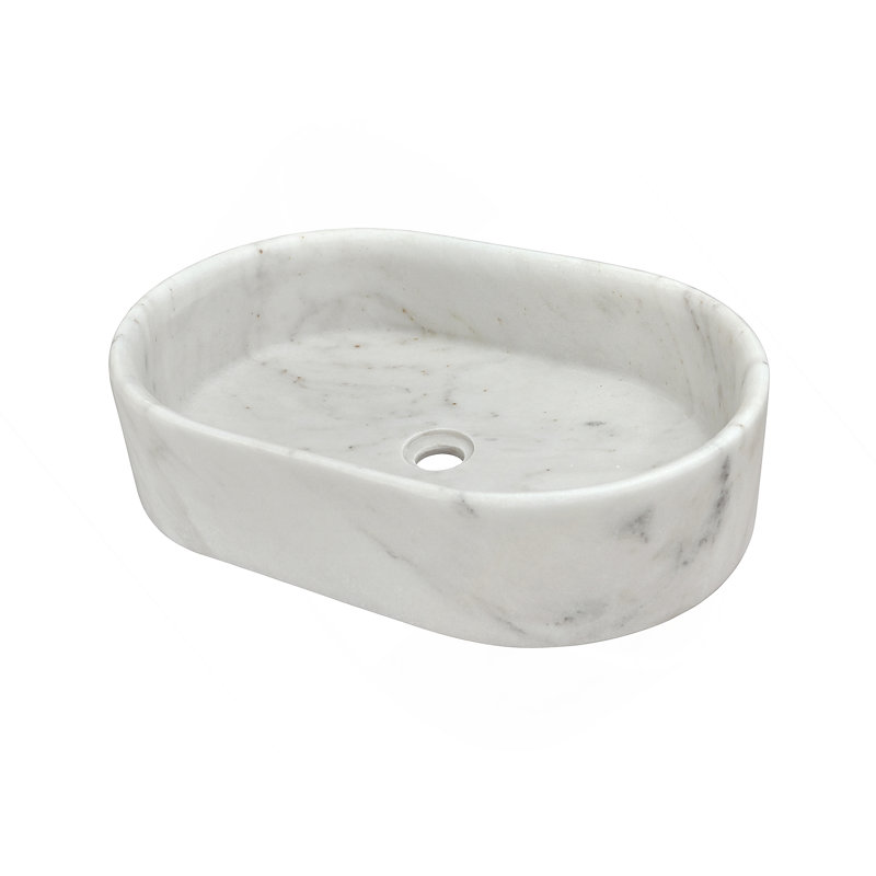 Vessel Sink, Oval-Shaped Sink For Bathroom, White