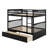 Full Over Full Bunk Bed With Drawers-1798294200