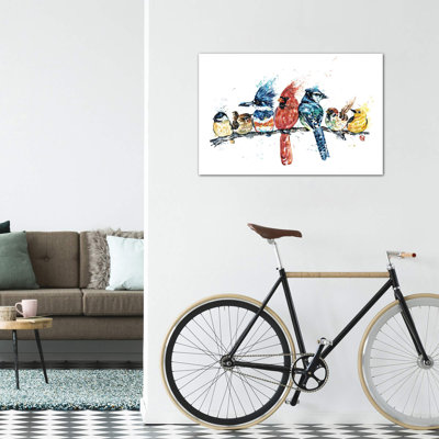 «Birds on a Branch» par Lisa Whitehouse - impression d'art graphique