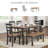 Malkin 6 - Person Four Leg Base Dining Set
