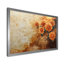 Fleurs d'automne de chrysanthèmes sur un plateau en bois, diapositive III