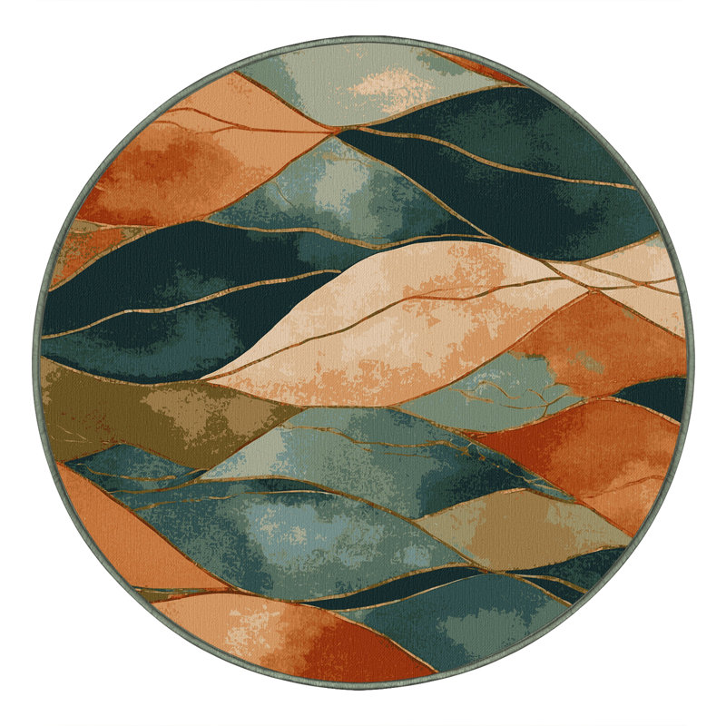 Jungle Harmony Rug, Round 7'