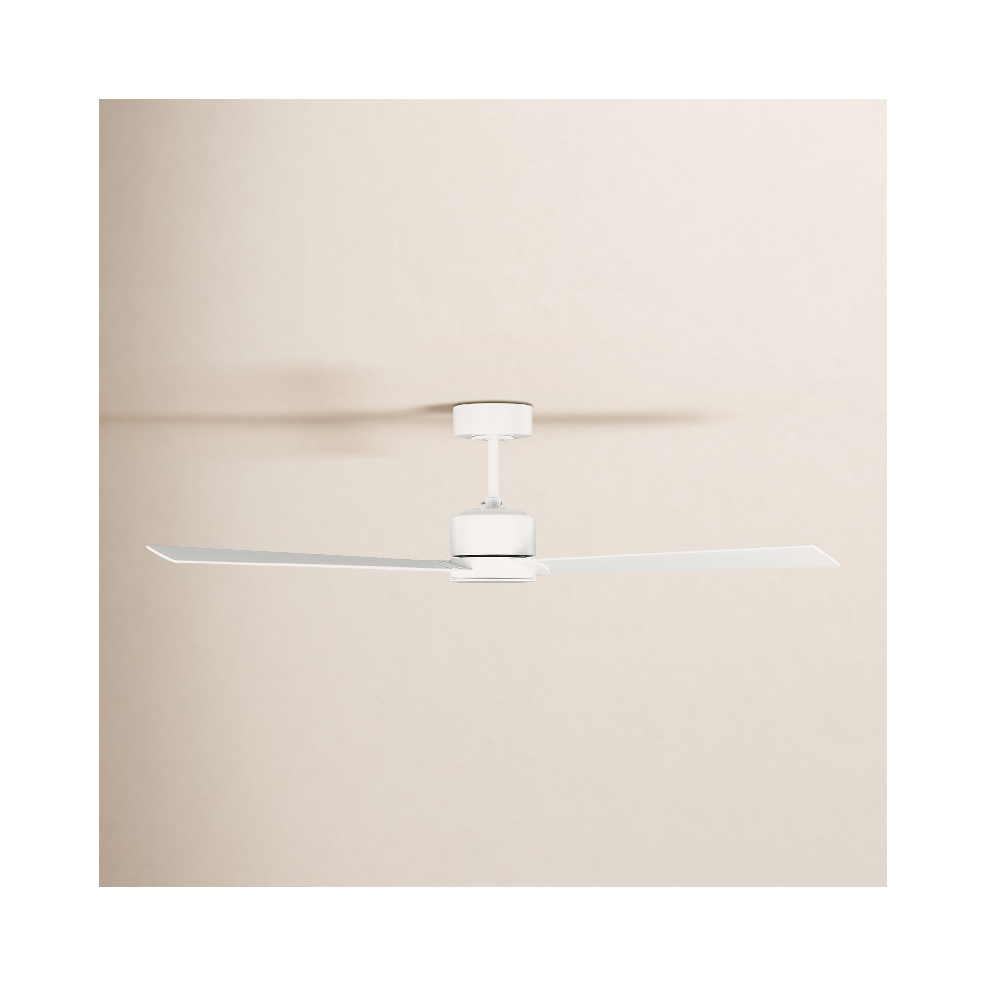 Martrell 3 Blade Ceiling Fan, Matte White, Matte White, 52"