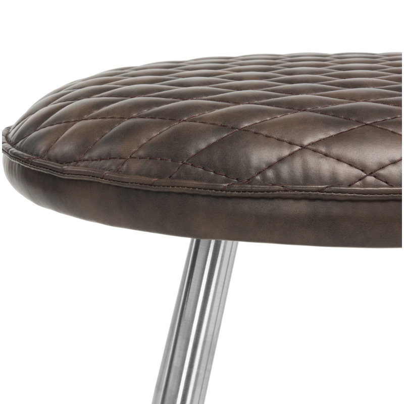 Tabouret d'appoint Debria, Marron foncé