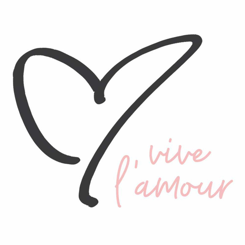 Vive Lamour Heart - Wrapped Canvas Print, 51cm H x 51cm W x 3.8cm D