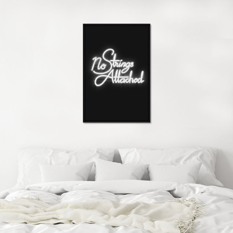 Neon No Strings Attached Print by David Brown, 46.75" H x 31.75" W, Image Brush Gel