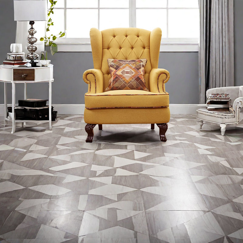 Fauteuil inclinable Laerte, Mélange de polyester jaune