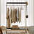 Leon Clothes Hanger (Black) Antique American Clothes And Hat Rack Retro Home Portable Stainless Steel Bedroom Floor Storage Shelf-1551492785