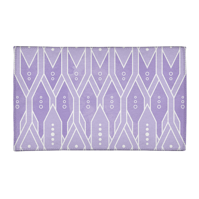 Tapis de zone polymauve à motif treillis, Rectangle 2 pi x 3 pi