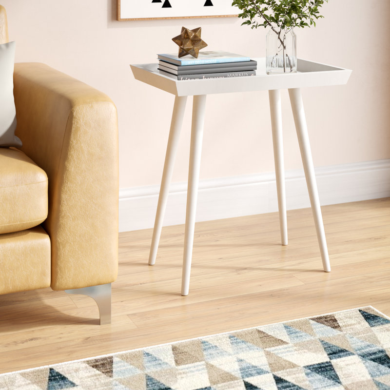 Brycin Tray Table, Distressed White