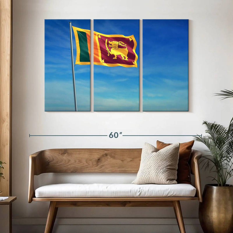 Hissé le drapeau sri-lankais