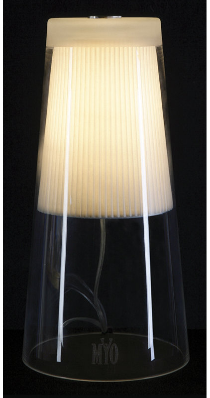 Cone Glass Table Lamp