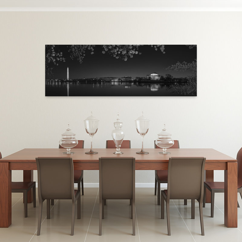 Washington Night Blossoms by Yanny Liu - Wrapped Canvas Panoramic Print, 152.4 cm H x 50.8 cm W