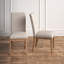 Chaise de salle à manger rembourrée en lin Irving Place Parsons-611458810-537581934