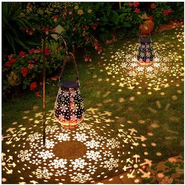 7.5'' Solar Powered Integrated LED Outdoor Lantern